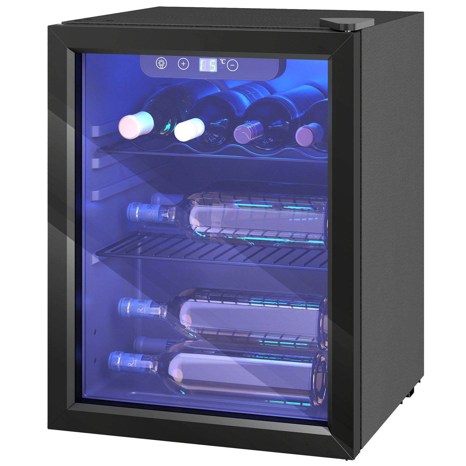 Bottle Wine Cooler, 4-16 C Under Counter Drinks Beer Wine Fridge | L | Black