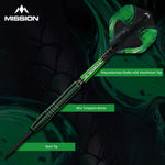 Venom Darts - Steel Tip - 90% | 25g | Green