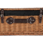 Wicker 56cm Double Steamed Picnic Basket | Black