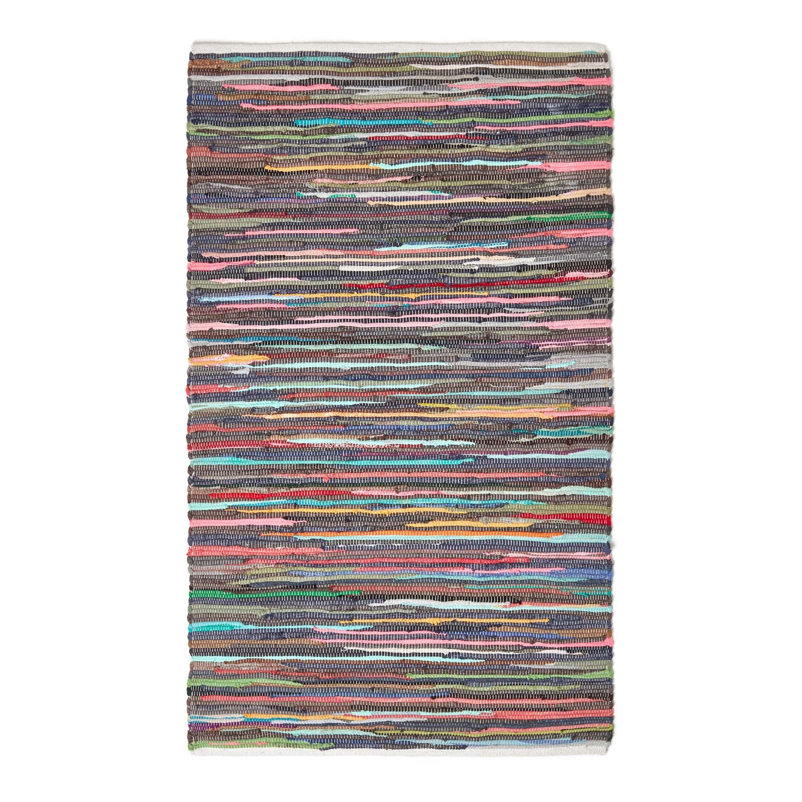 Recycled Cotton Chindi Rug | 120cm x 80cm | Multi Colour
