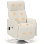 Massage Reclining Chair With Adjustable Backrest