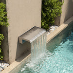 0.2-0.6m Back Entry Stainless Steel Water Blade-13 cm Spout Width | Medium | Silver