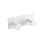 Double Towel Hook, Robe Hook, Self-adhesive, White, Stick Collection