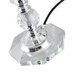 Crystallite Table Lamp W/ Fabric Lampshade Switch Beautiful