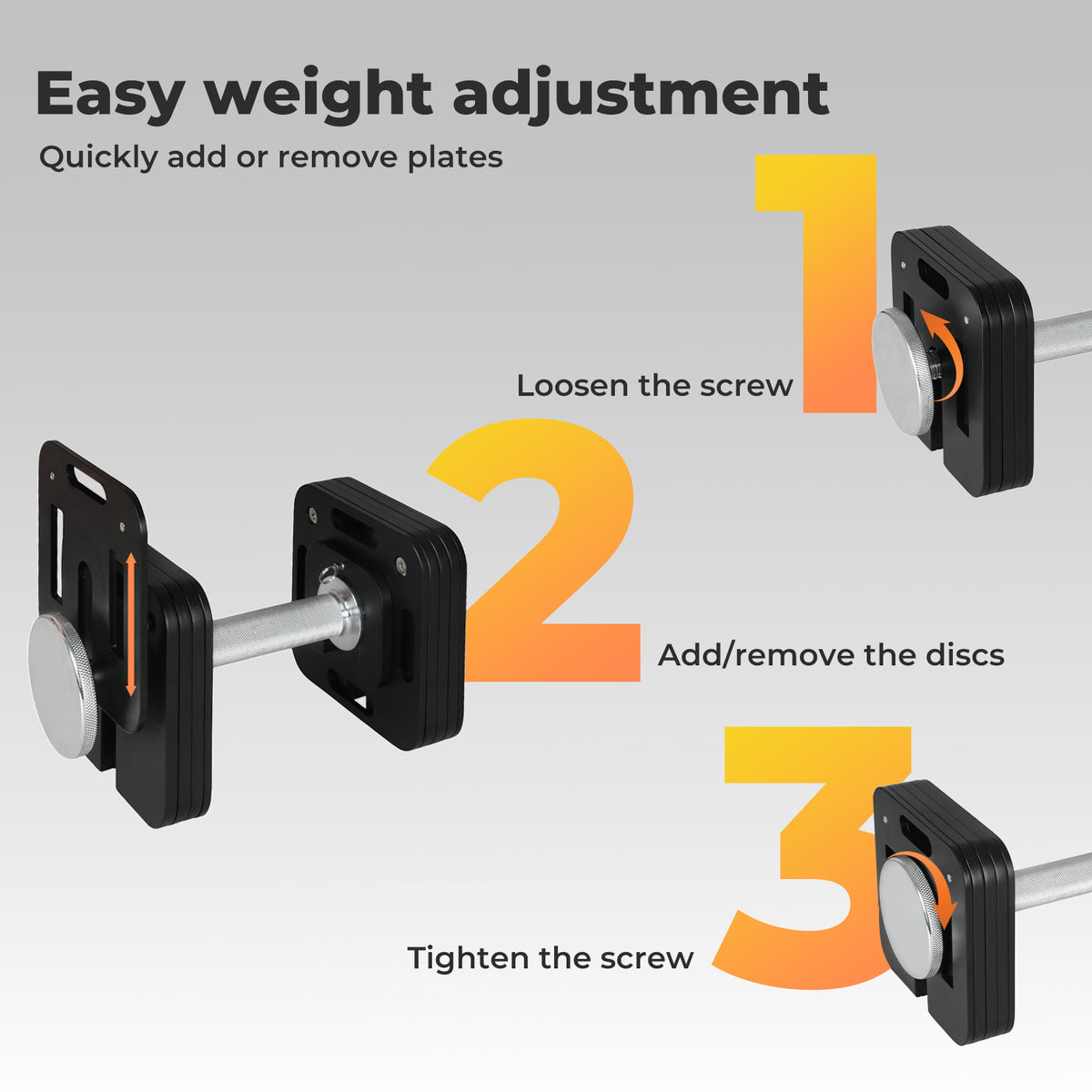 Centra Adjustable Dumbbell 4-20kg Auto Lock Home Gym Weight Training Fitness