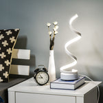 Led Table Lamp With Round Metal Base For Bedroom