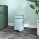 12/20l Kitchen Pedal Bin Metal Rubbish Bin Soft-close Lid | Medium | Light Green