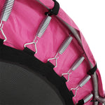 Outdoor Trampoline With Safety Enclosure For Kids Entertainment | Pink