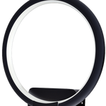 Orion 20cm Wall Light 6w(50w) Modern Black Circular Design With Highly Efficient Light Source Included