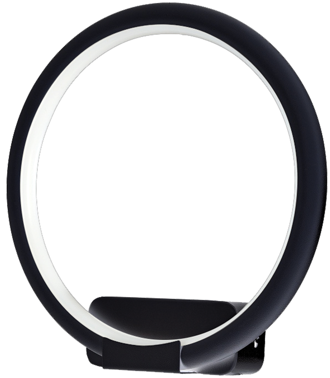 Orion 20cm Wall Light 6w(50w) Modern Black Circular Design With Highly Efficient Light Source Included