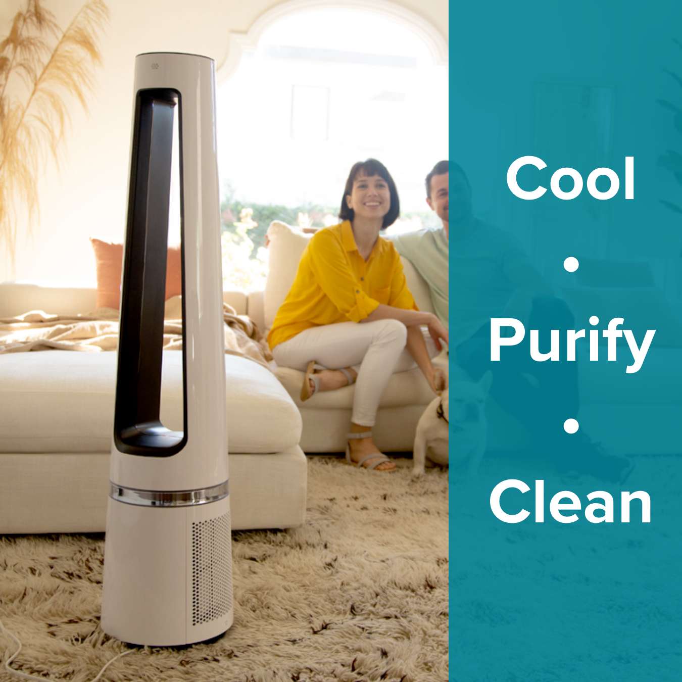 Cool + Purify Bladeless Fan With Free Msmarthome App