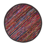 Handwoven Multi Coloured Recycled Chindi Folk Rug | 150cm | Multi Colour