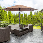 3m Patio Umbrella With Tilt And Crank | Coffee
