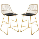 Modern Counter Height Bar Stools Wire Metal