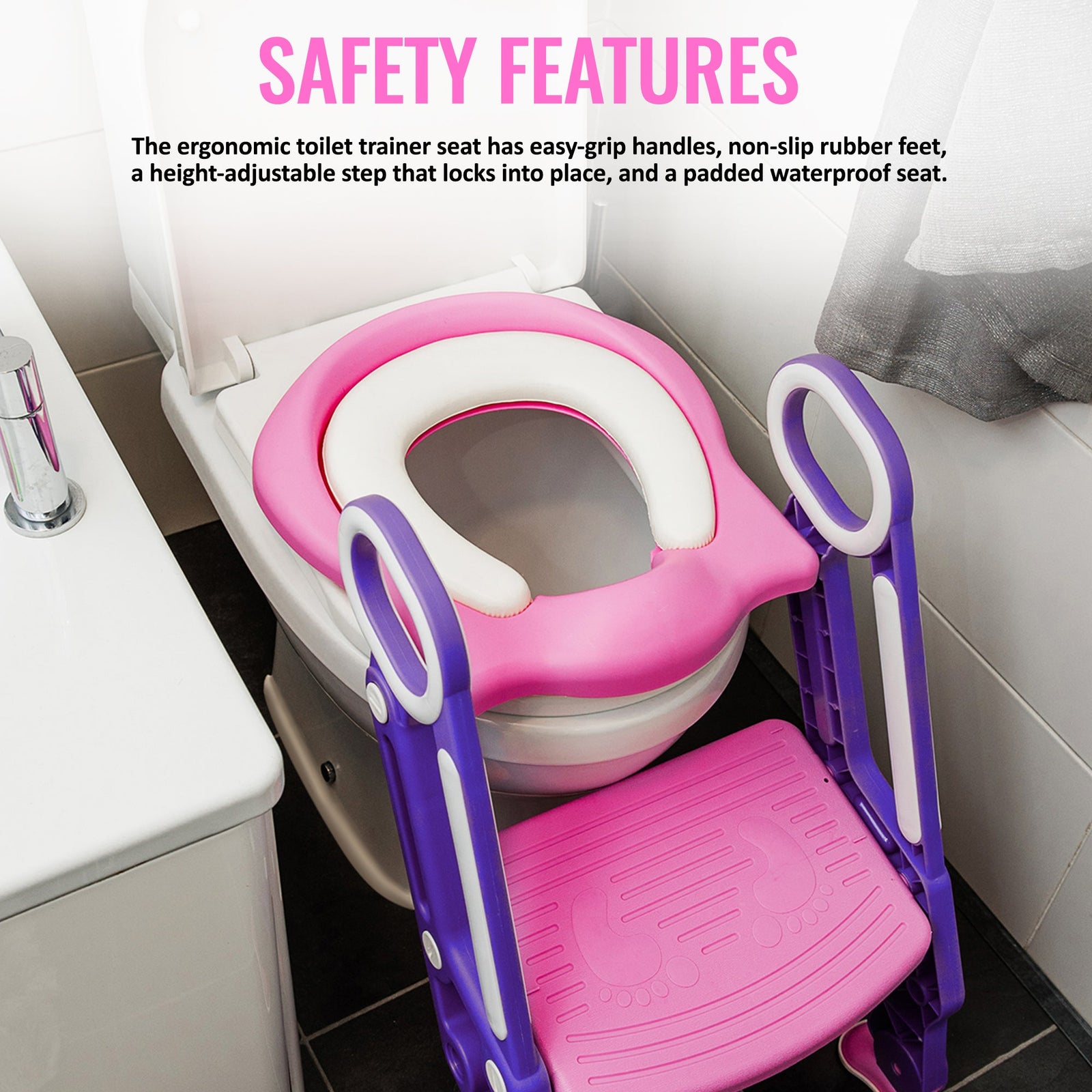 Foldable Padded Toddler Potty | Red