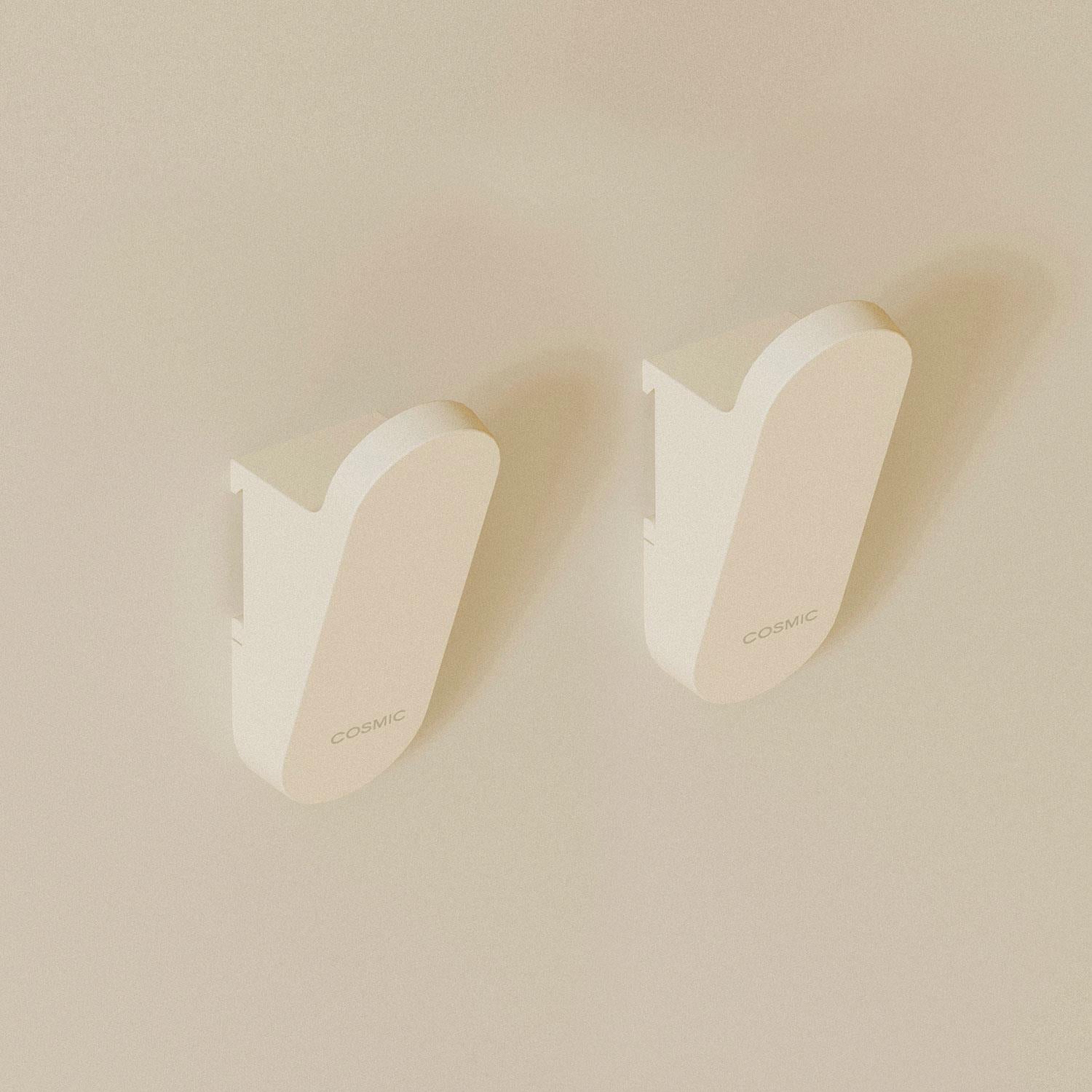 Towel Hook Coat Hook 2 Pieces White Compatible With Alife Collection