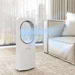 HOMCOM Bladeless Tower Fan With Oscillating, 3 Speeds, 3 Modes, 15h Timer