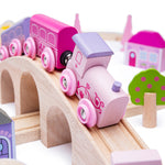 Wooden Fairy Town Train Set - 75 Pieces