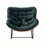 Modern Rocking Chair with Cushion – Large | Green