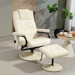 Massage Recliner Chair, Vibration | Cream