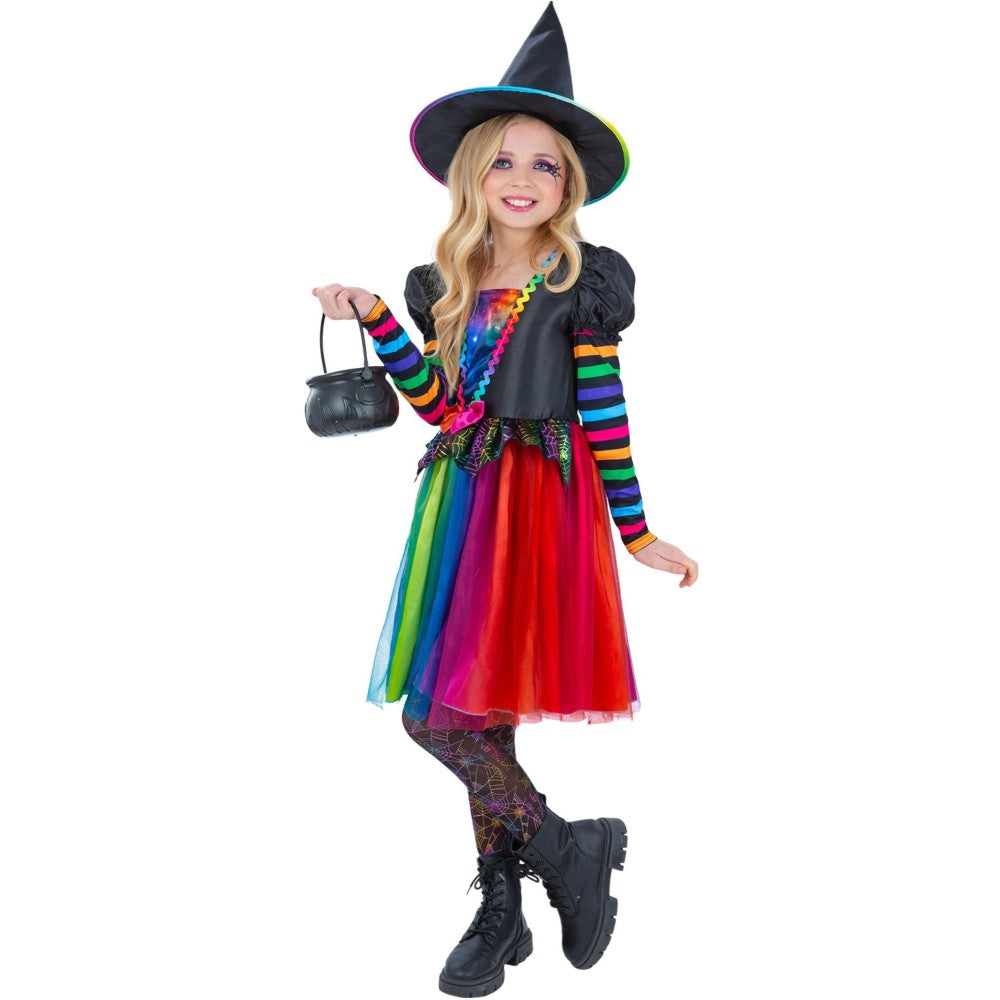 Rainbow Witch Costume | Age 7-9