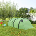 2 Room Camping Family Tent For 3-4 Man, 3000mm Waterproof | Green