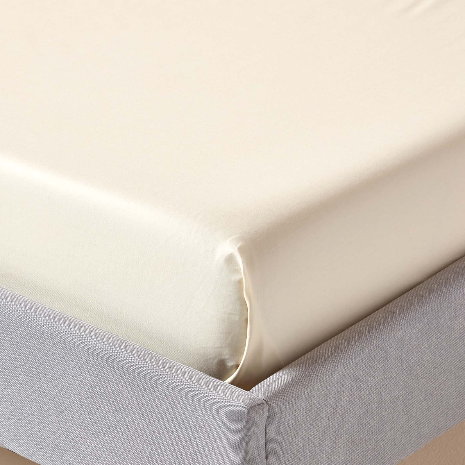 Organic Cotton Flat Sheet 400 Tc | Single | Cream
