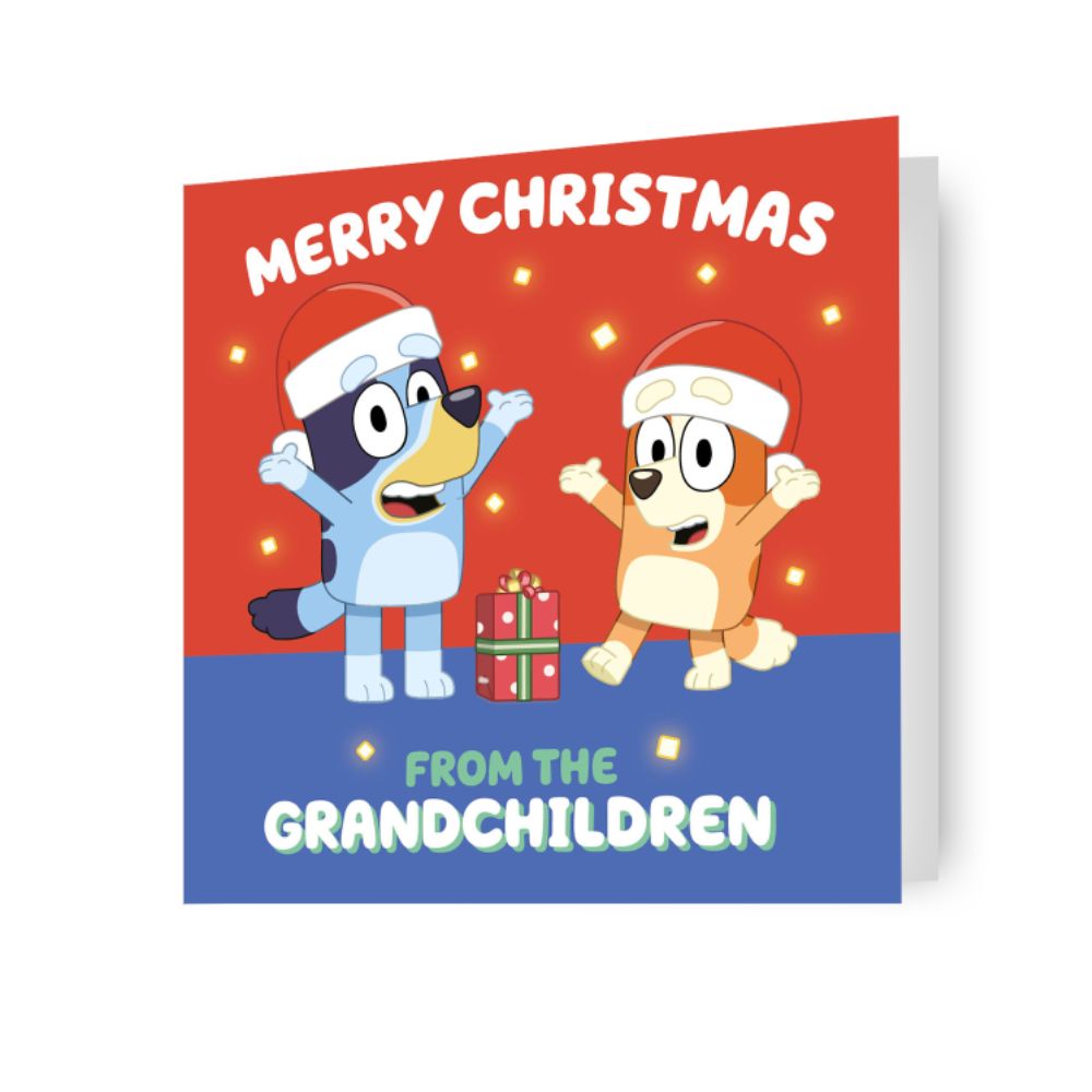 Bluey From The Grandchildren' Grandparents Christmas Card Official Product