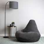 Dalton Cord Bean Bag Chair | Charcoal