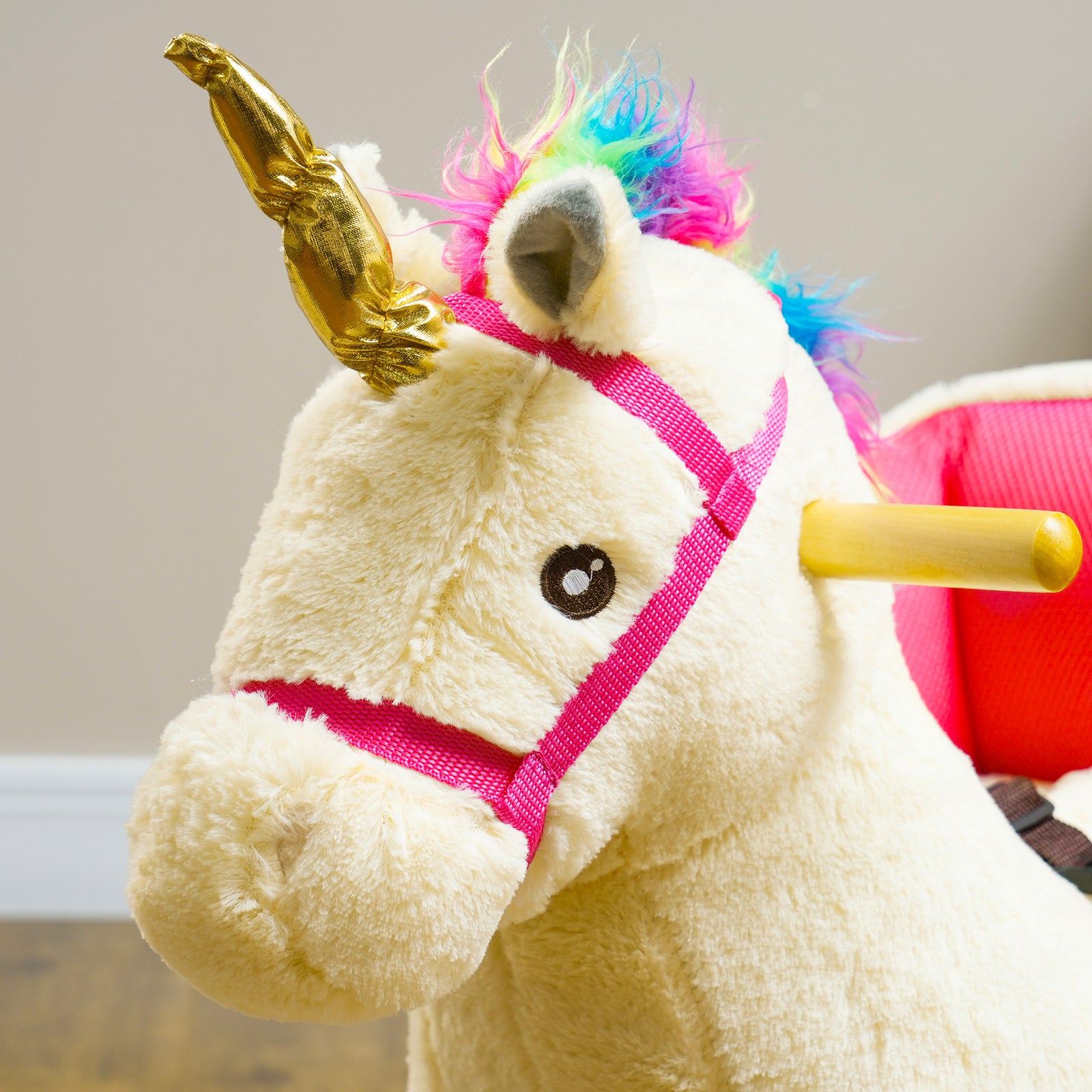 Rocking Horse Ride On Unicorn With Realistic Sound For 18-36 Months