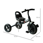 Baby Kids Children Toddler Tricycle Ride On Trike W/ 3 Wheels | Black