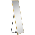 Full Length Mirror Dressing Mirror Wall-mounted Entryway | One Size | Gold