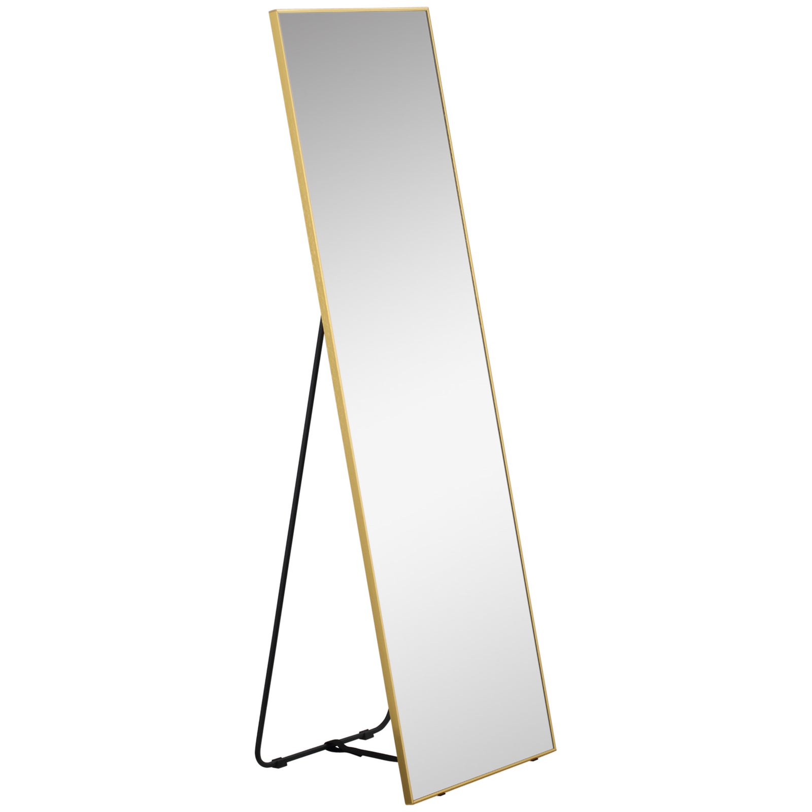 Full Length Mirror Dressing Mirror Wall-mounted Entryway | One Size | Gold