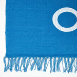 Keep Calm And Carry On Handwoven 100% Cotton Rug | 60cm x 100cm | Blue