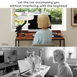 Cat Desk Bed, 360° Rotatable Adjustable Kitten Hammock | Cream