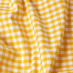 Cotton Gingham Check Throw | 150cm x 200cm | Yellow