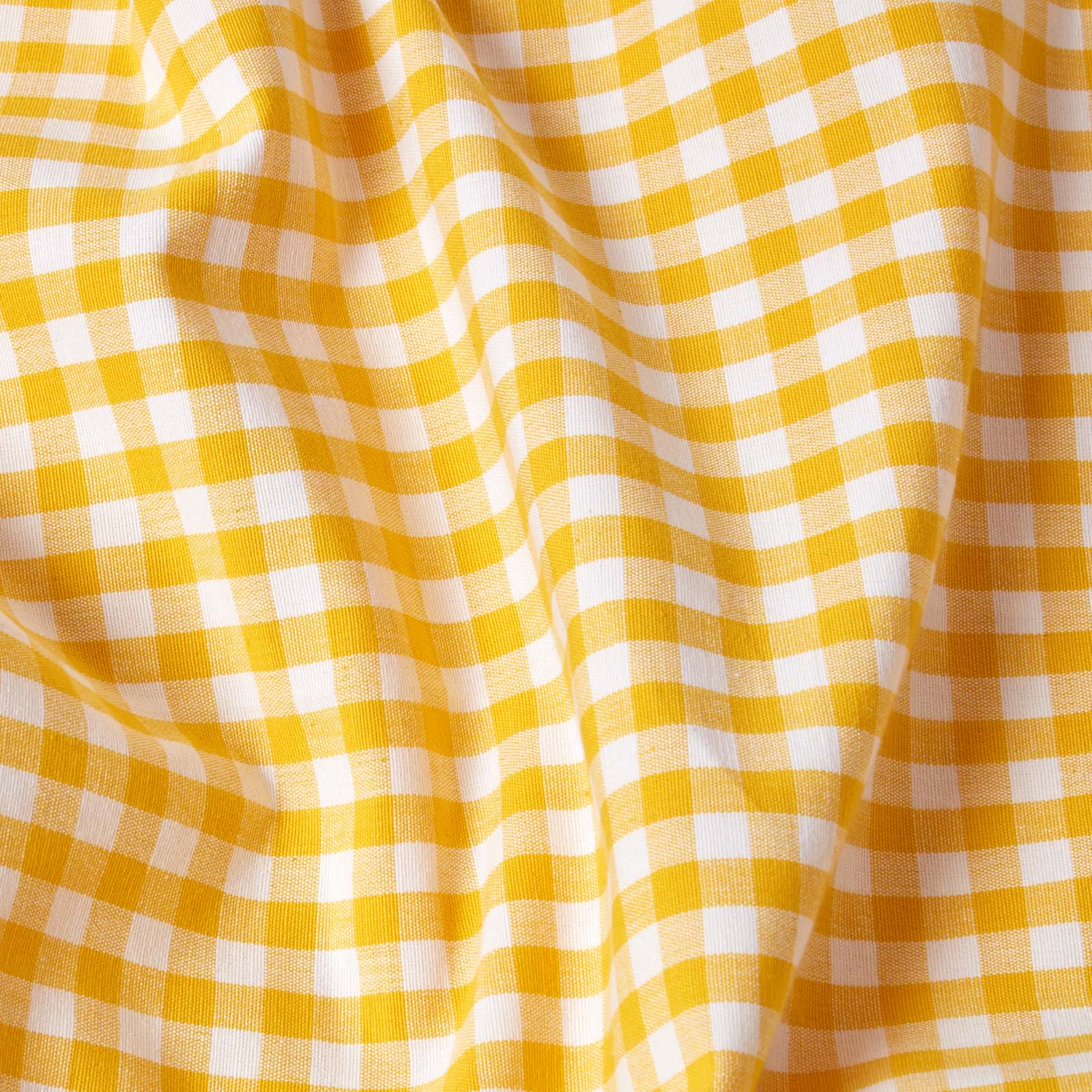 Cotton Gingham Check Throw | 150cm x 200cm | Yellow