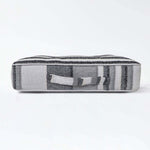 Morocco Striped Cotton Floor Cushion | 40cm x 40cm | Grey