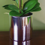 52cm Artificial Orchid Large Dark Pink And Silver