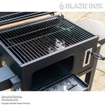 Blazebox 24" Trolley Charcoal Bbq Grill & Smoker