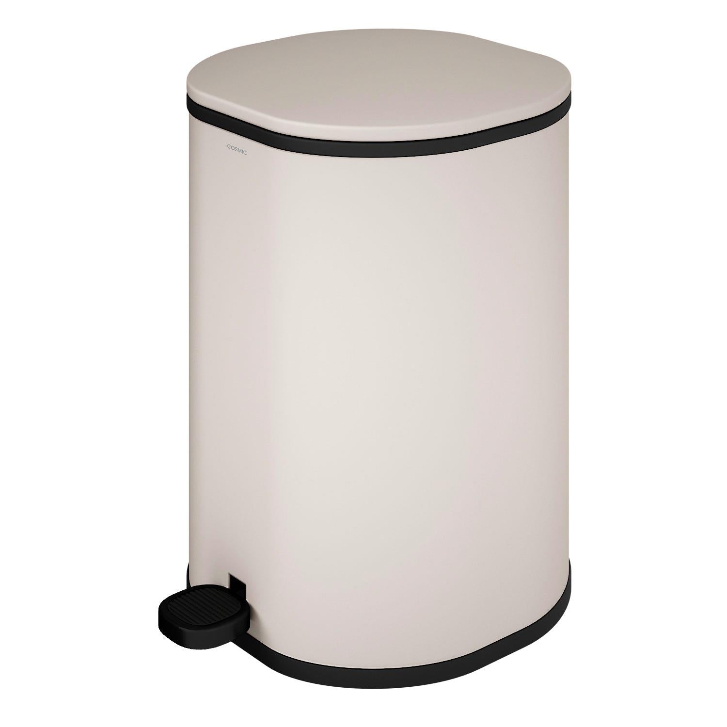 Bathroom Bin 5l, Pedal, Soft-close, Bucket, Essentials Collection | Sand