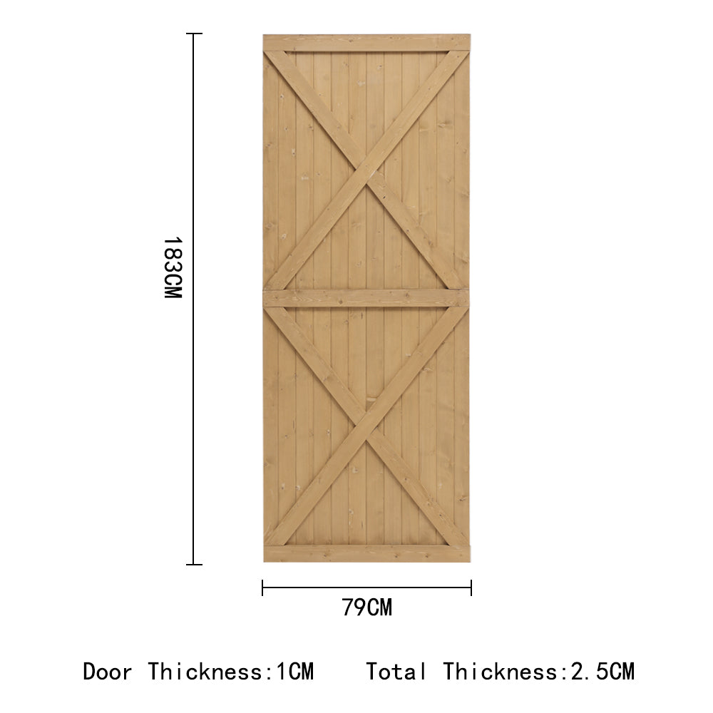 79/85/100cm W X 183cm H Garden Flat Top Pine Wood Gate Kit | Small