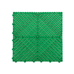 Heavy Duty Vented Garage Interlocking Floor Tiles | Green