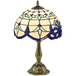Stained Glass Table Lamp, Handmade Antique Bedside Lamp