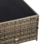 8pcs Patio Rattan Sofa Set Garden Furniture Side Table | Brown