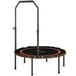 40'' Foldable Fitness Trampoline Rebounder With Handle | Orange