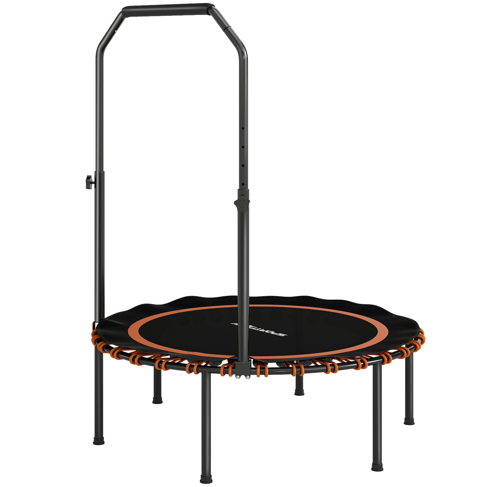 40'' Foldable Fitness Trampoline Rebounder With Handle | Orange