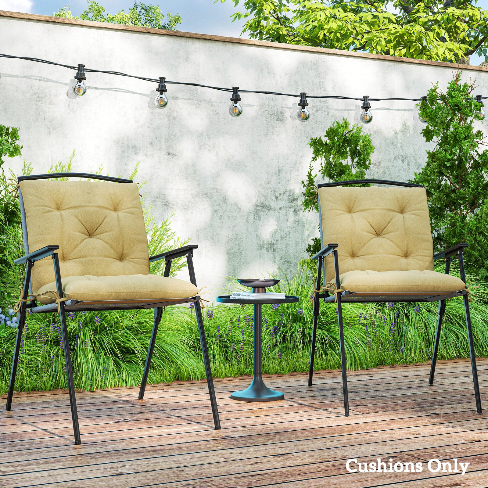 Garden Chair Cushions, Set Of 2 | Khaki