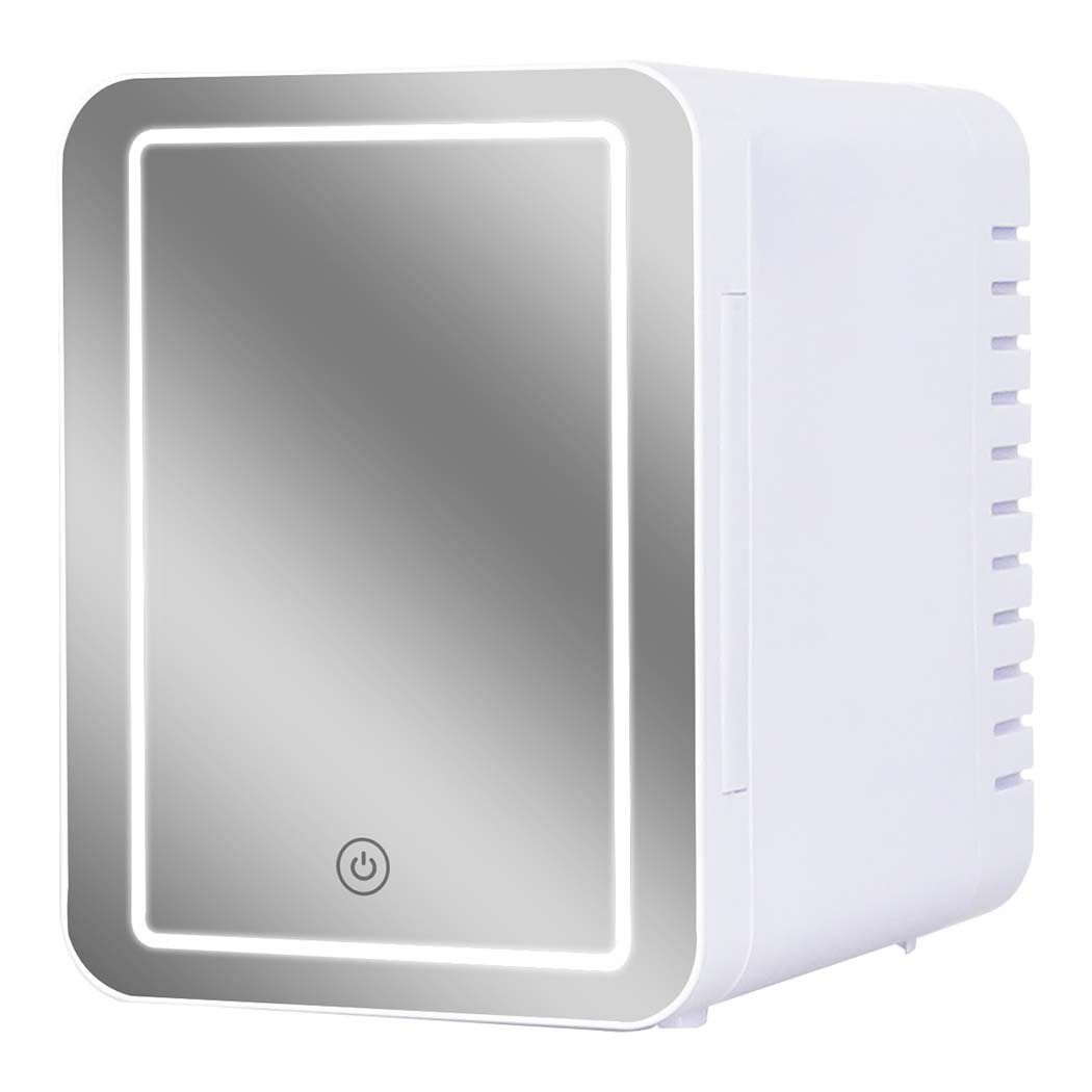Mini Fridge 5l Portable Cooler Warmer With Mirror Bedroom Office Car | White