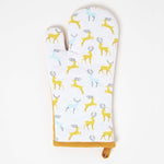Majestic Stag Grey Christmas Oven Glove